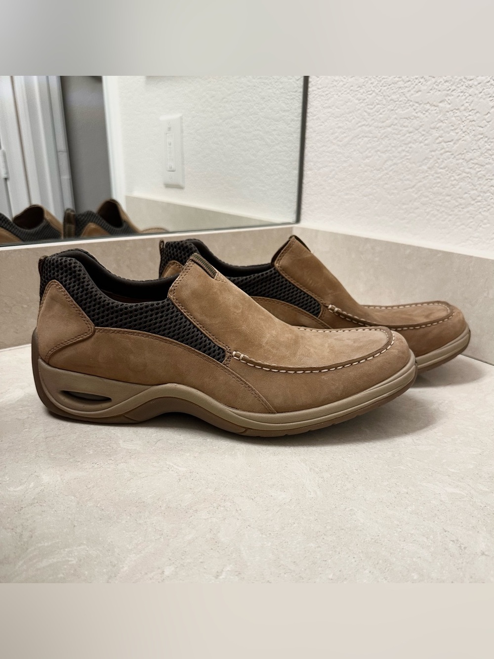 NWOT Men’s Cole Haan country Suede Slip on Shoes Nike Air Soles C02331, size 10 - Picture 12 of 13